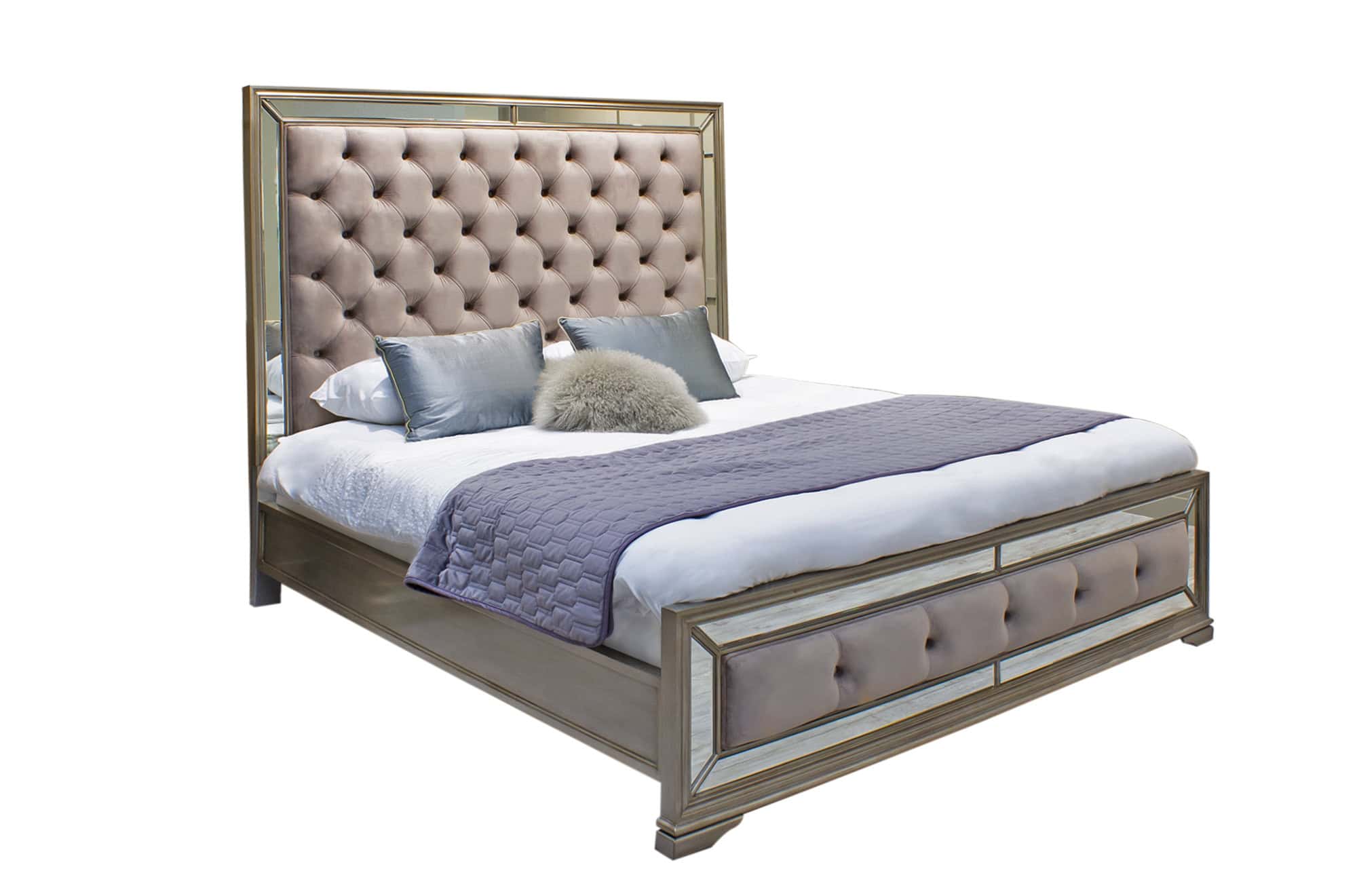 Jessica 6ft Bedframe - Taupe - Image 2