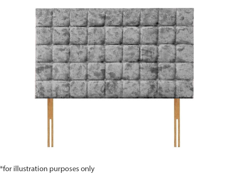 Apollo 6ft Boston Headboard - Glitz Grey | Buy Online | Beds.ie