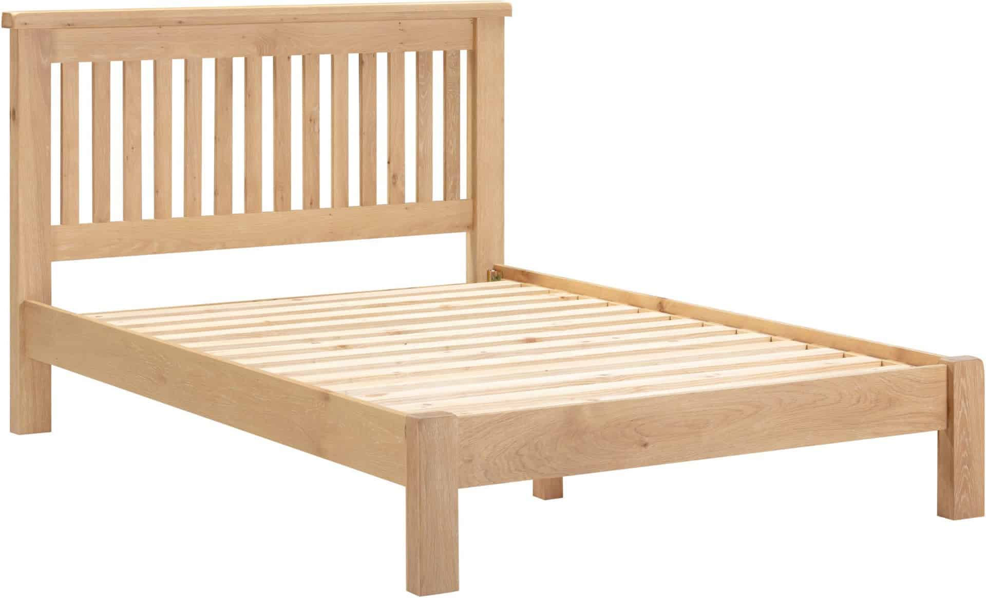 Windsor 4ft6 Low End Bedframe - Natural Oak - Image 2