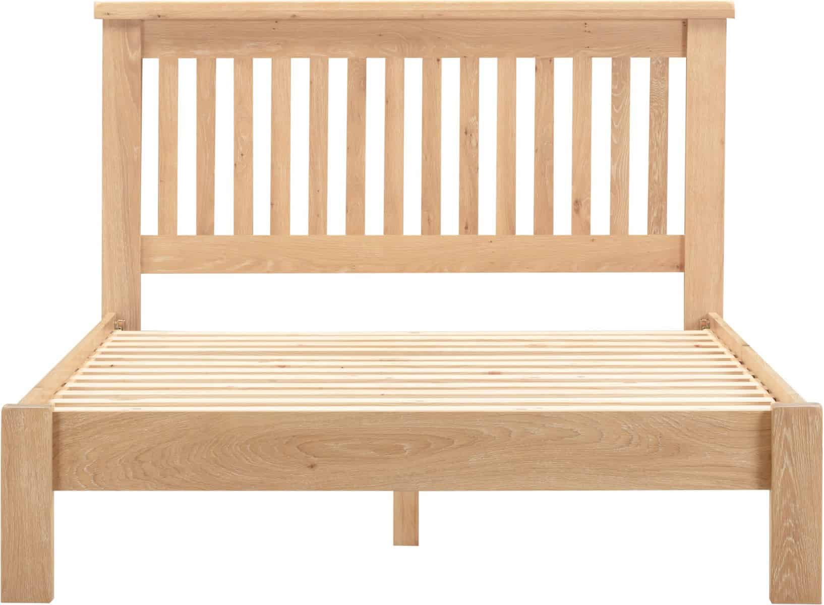 Windsor 4ft6 Low End Bedframe - Natural Oak - Image 4