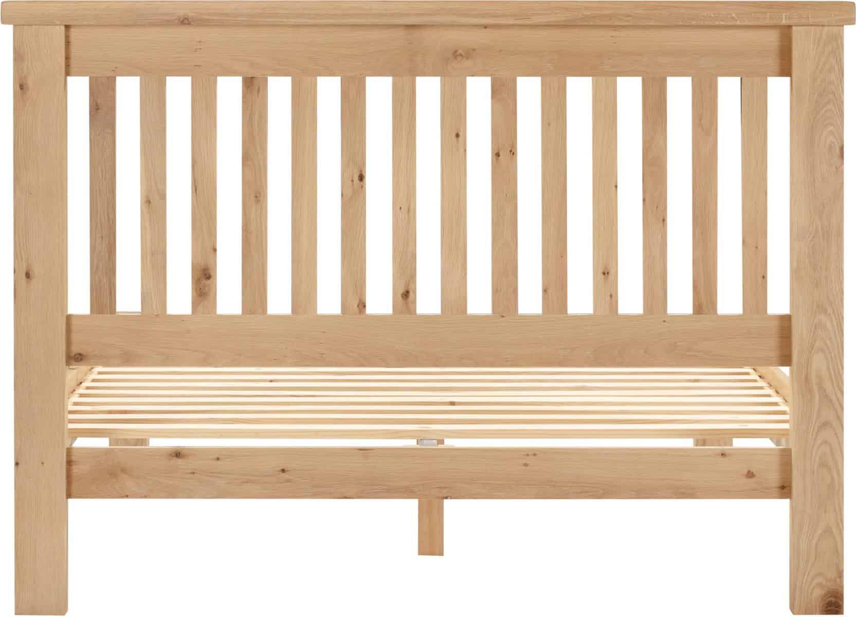 Windsor 4ft6 Low End Bedframe - Natural Oak - Image 6