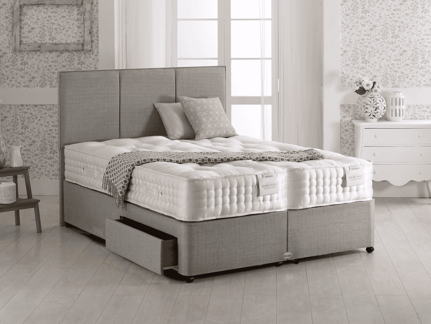 Healthbeds 6ft Luxor 2000 2 Drawer Zip & Link Bed - Image 4