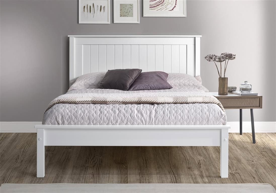 Limelight Taurus Low End 4ft6 Bedframe - White - Image 2