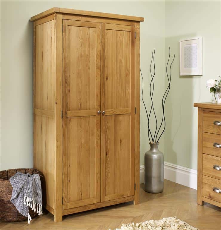 Woburn 2 Door Wardrobe - Oak | Buy Online | Beds.ie