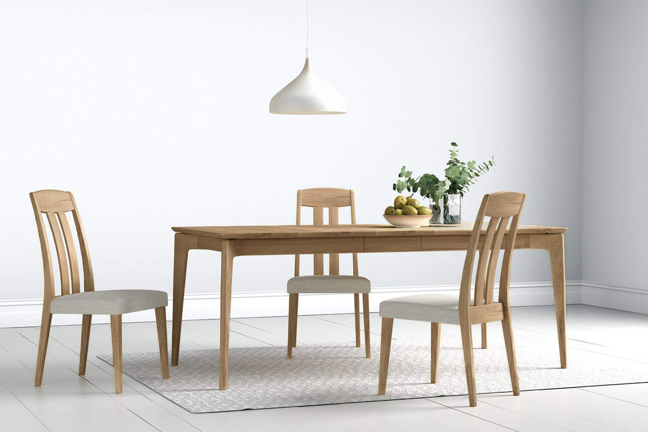 Hadley Dining Table 2000 Extending - Oak Natural | Buy Online | Beds.ie
