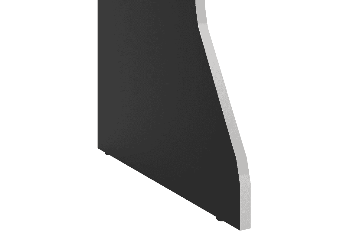 Enzo Gaming Computer Desk - Black & Silver - Image 5
