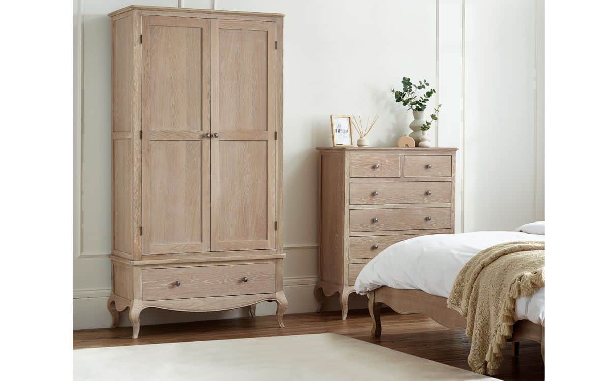 Pissarro Combination Wardrobe - Limed Oak | Buy Online | Beds.ie