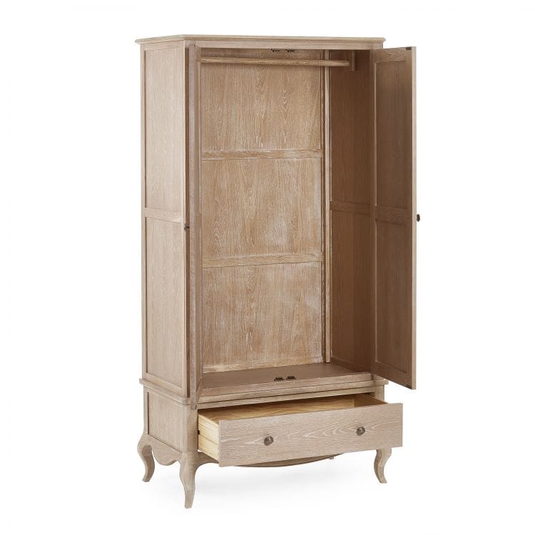 Pissarro Combination Wardrobe - Limed Oak - Image 4