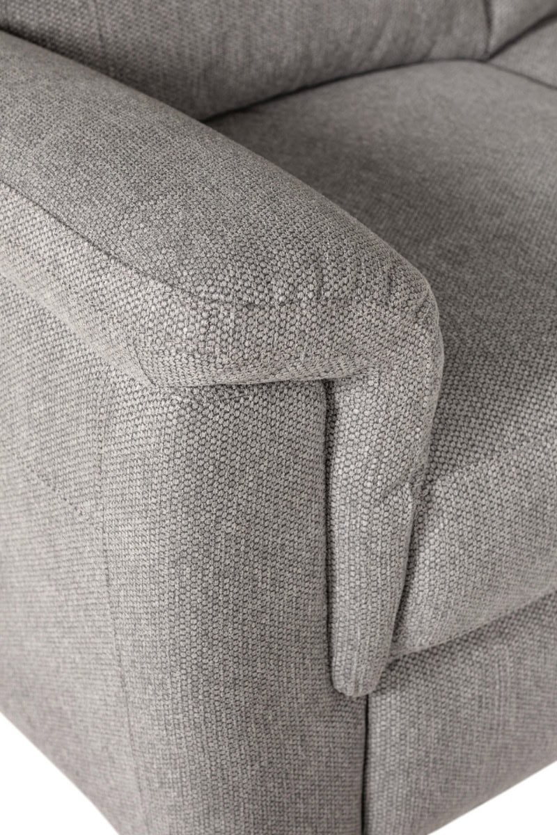 Bowie 2 Seater Fixed - Grey - Image 6