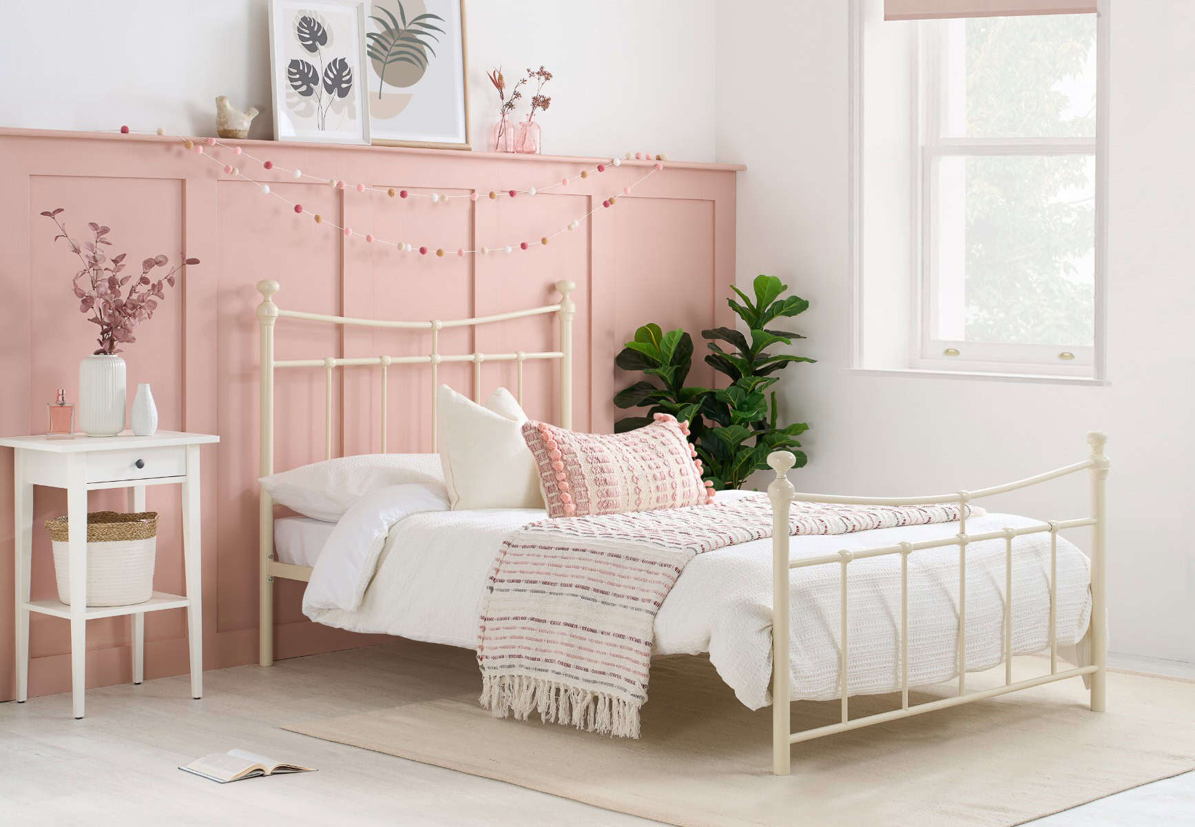 3ft Emily Bedframe in Cream | Buy Online | Beds.ie