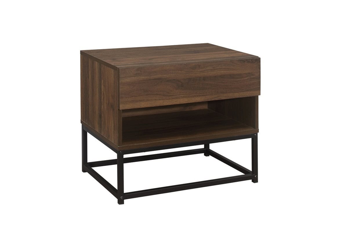 Houston 1 Drawer Bedside - Walnut - Image 3