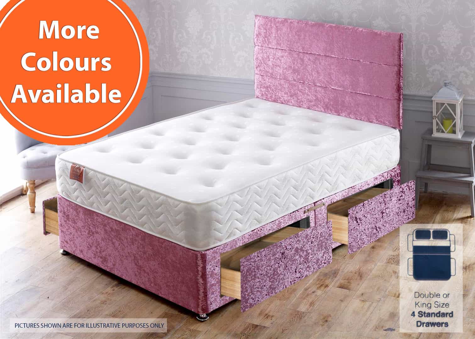 Apollo 4ft Hera 4 Drawer Bed | Buy Online | Beds.ie