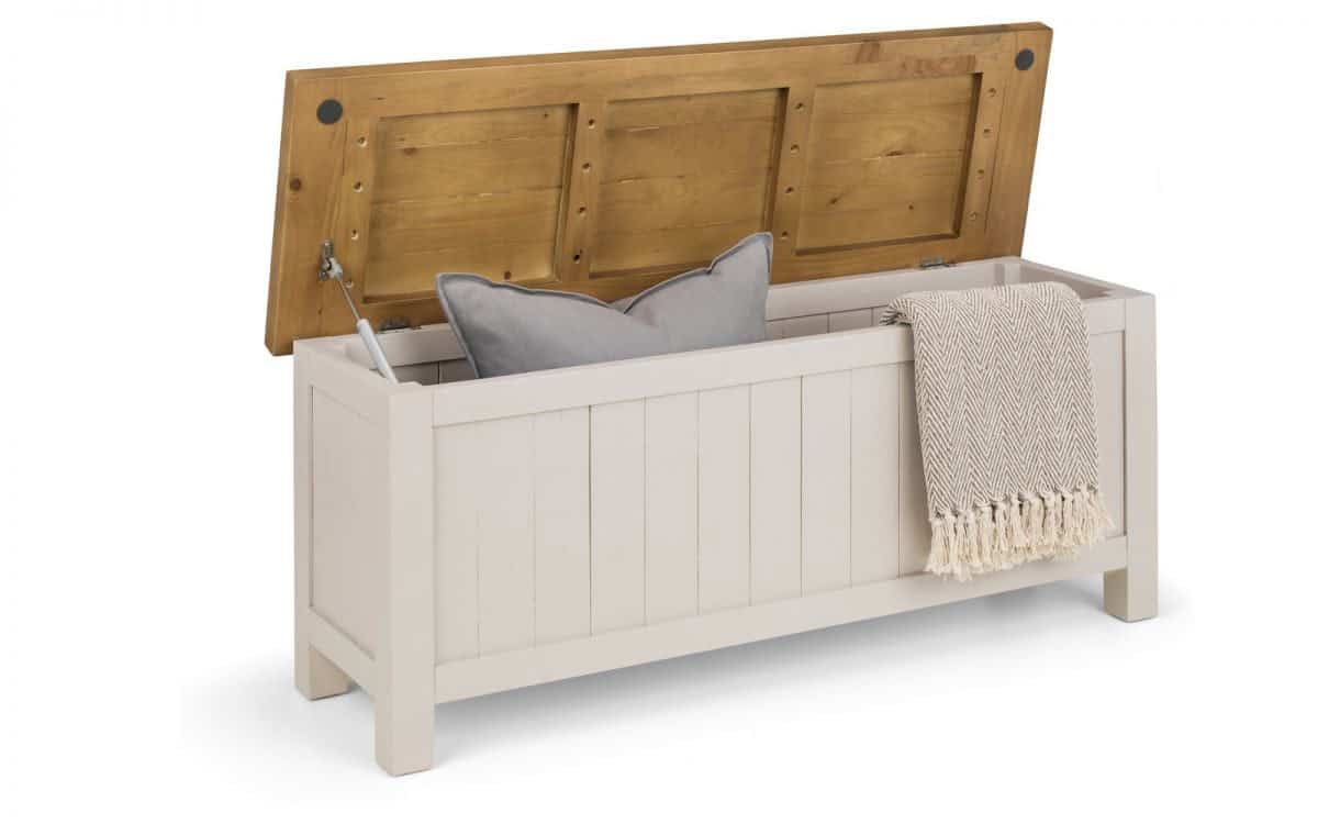 Aspendos Storage Bench - Grey Wash - Image 2