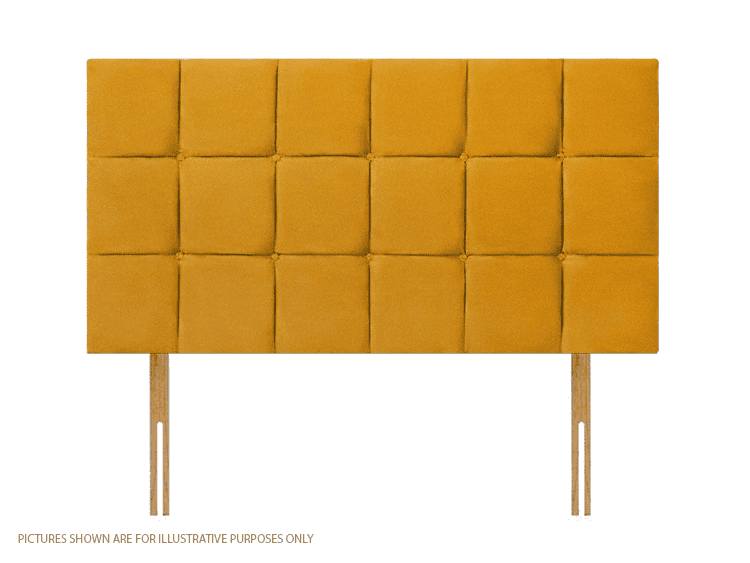 Apollo 3ft6 Croydon Headboard - Velvet Gold | Buy Online | Beds.ie