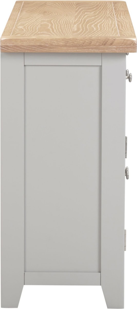 Windsor 3 Door 3 Drawer Sideboard - Pebble Grey - Image 7