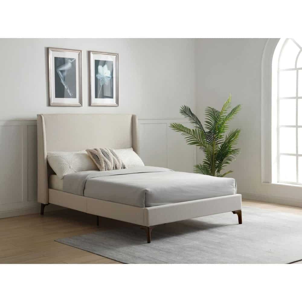 Denver 4ft6 Bedframe - Stone Textured Weave | Buy Online | Beds.ie