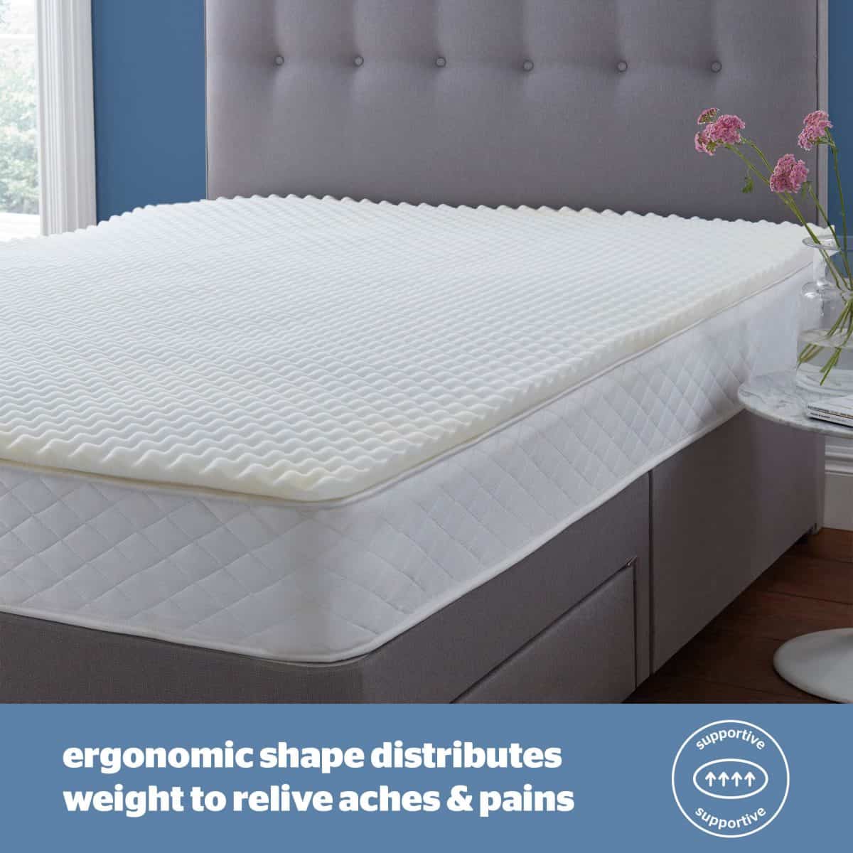 Silentnight Orthopedic 3cm Mattress Topper - 4ft6 Double | Buy Online | Beds.ie