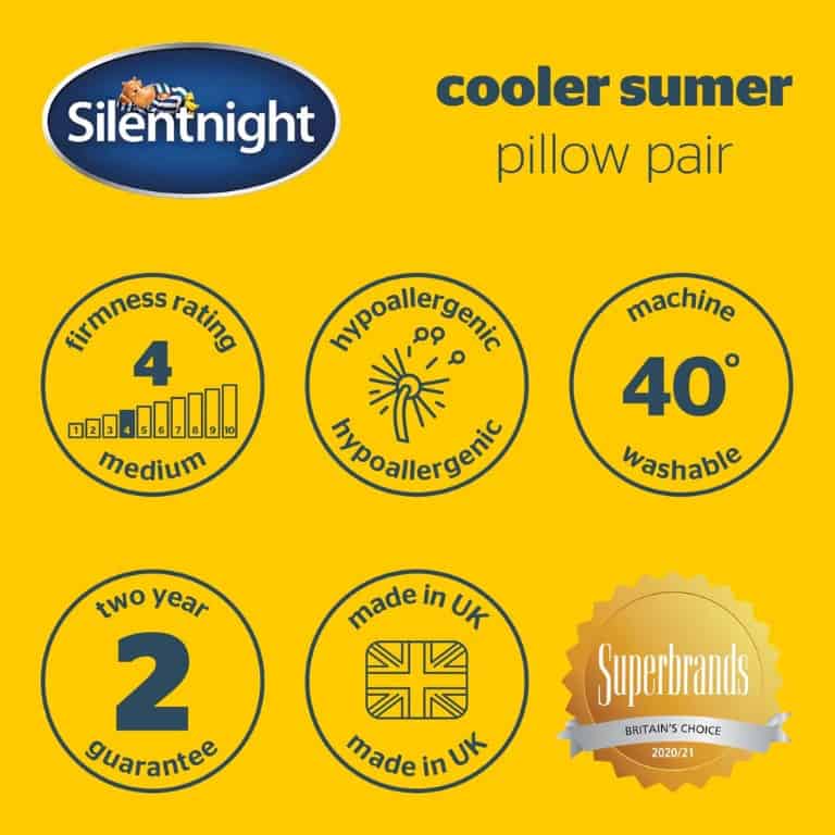 Silentnight Cooler Summer Pillow (2 Pack) - Image 8