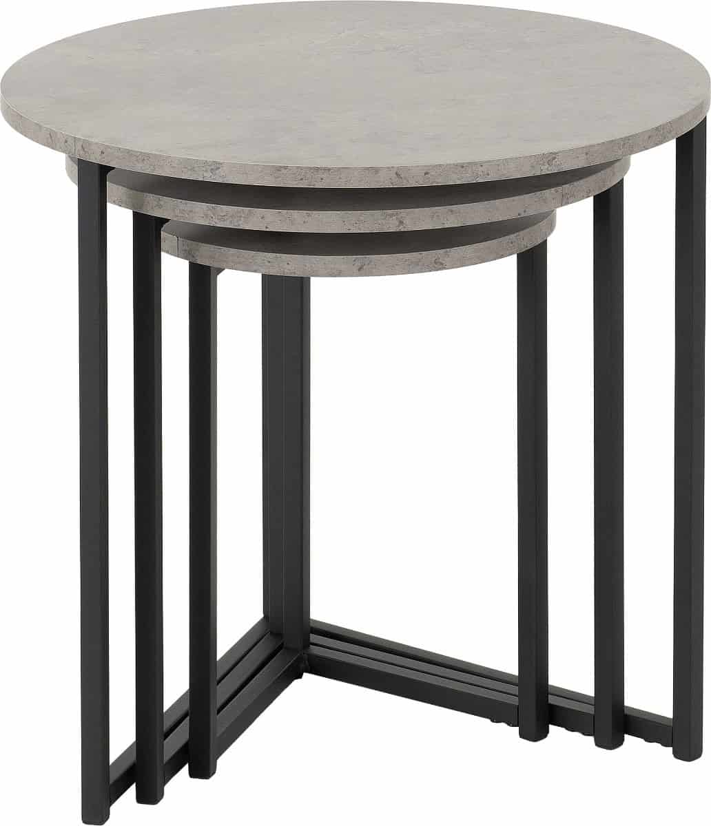 Athens Round Nest of Tables - Concrete - Image 2