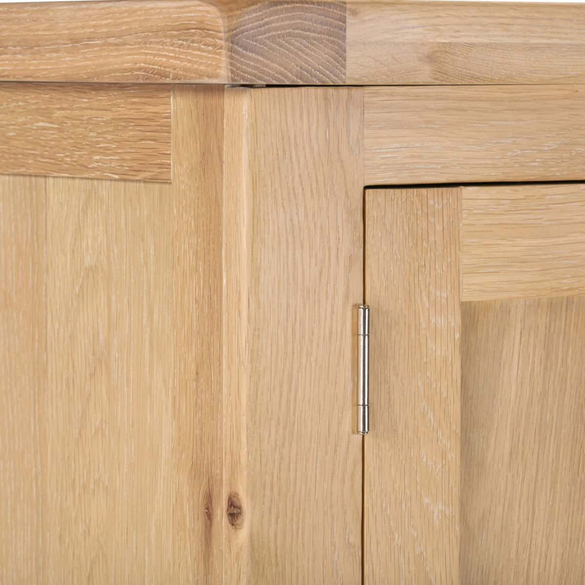 Windsor 2 Door 1 Drawer Wardrobe - Natural Oak - Image 5