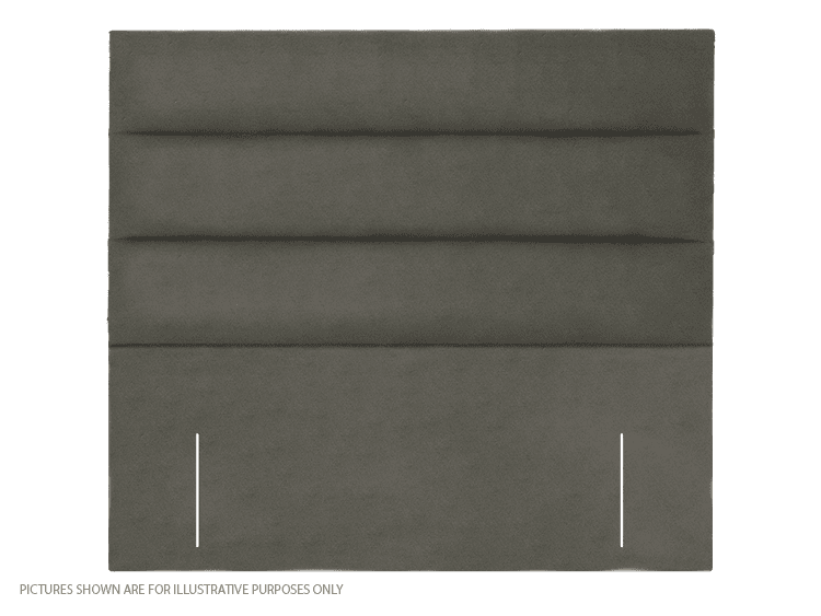 Apollo 4ft6 Paris Headboard - Velvet Light Grey | Buy Online | Beds.ie