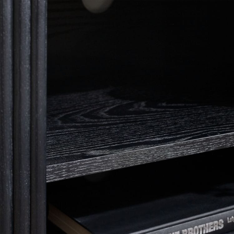 Louanne Fluted TV Unit - Black - Image 4