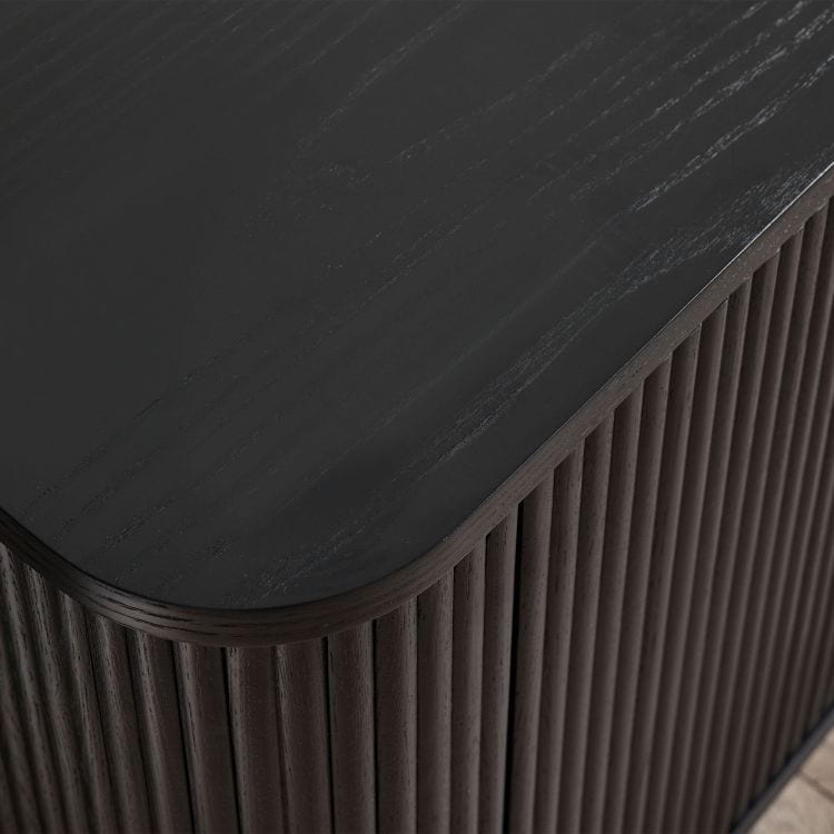 Louanne Fluted TV Unit - Black - Image 6