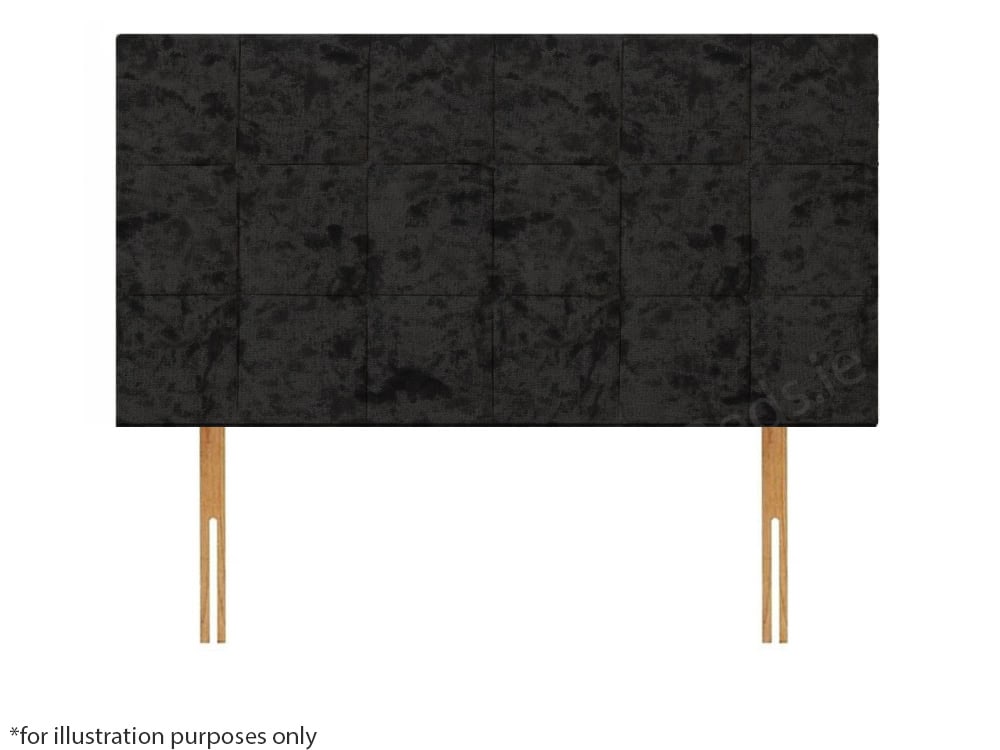 Apollo 5ft Croydon Headboard - Glitz Black | Buy Online | Beds.ie
