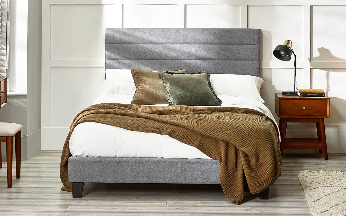 Mercado 5ft Bedframe - Grey Linen | Buy Online | Beds.ie