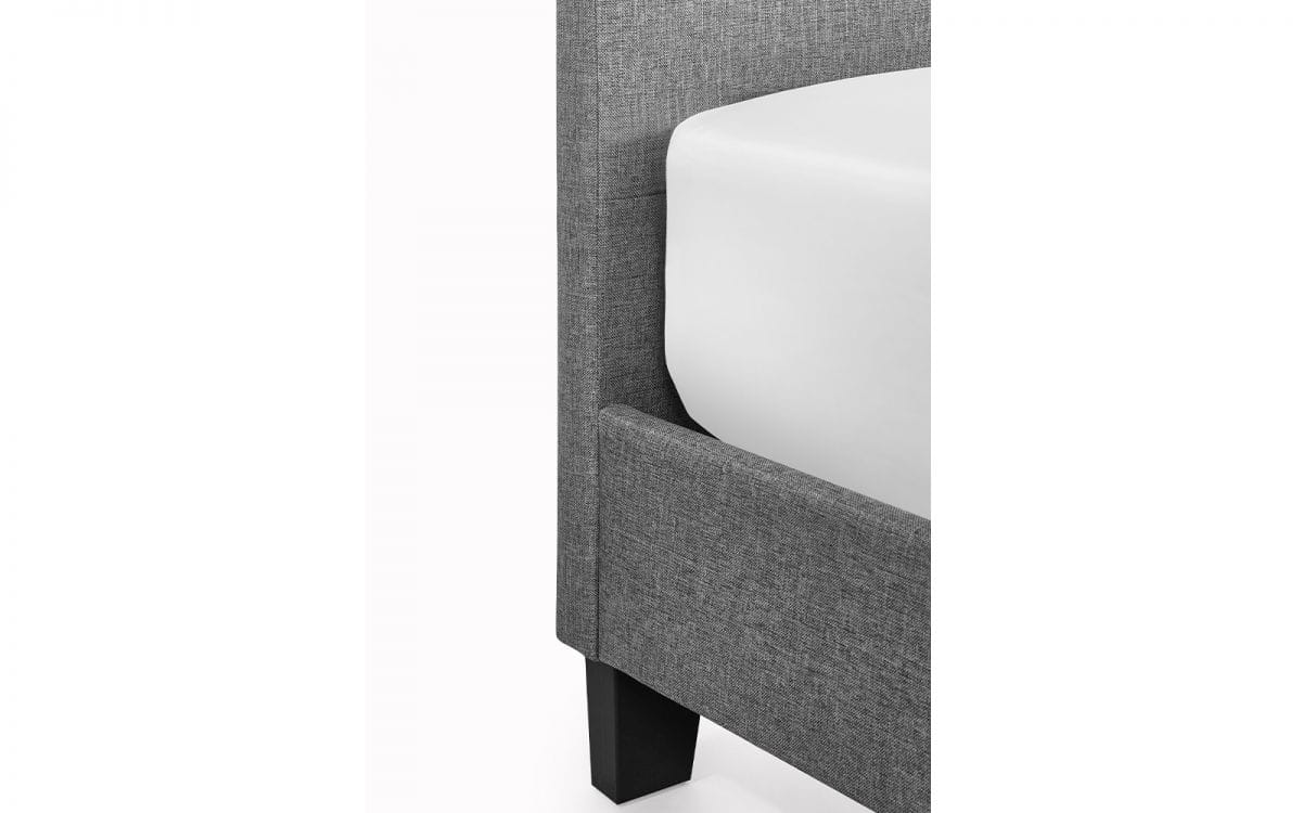Mercado 5ft Bedframe - Grey Linen - Image 3