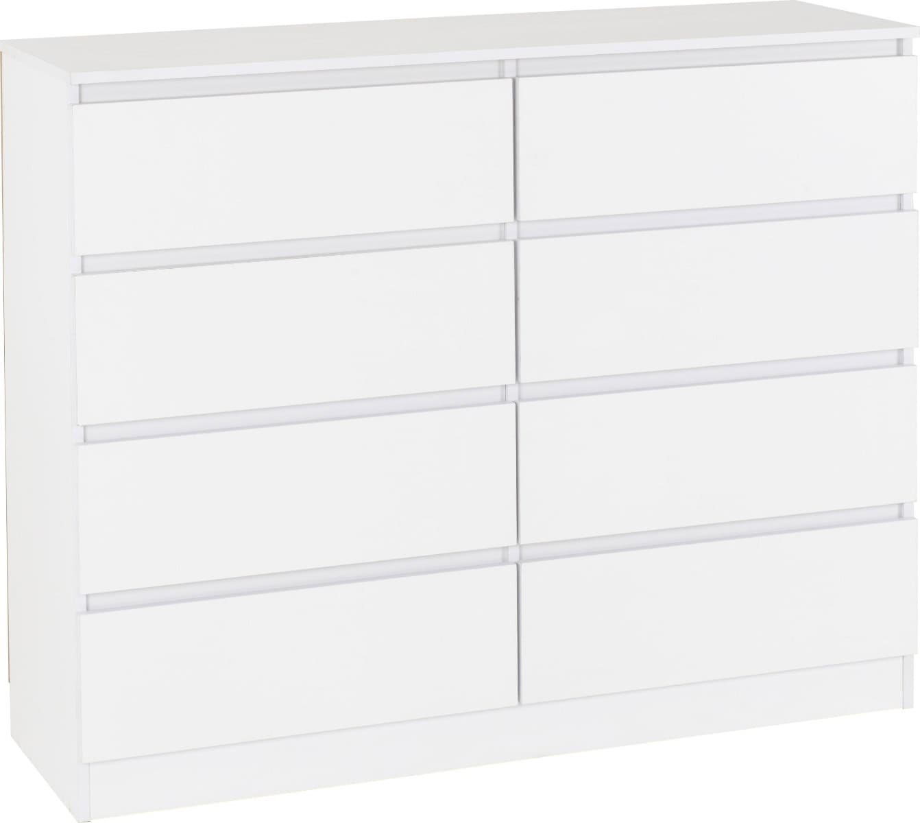 Malvern 8 Drawer Chest - White | Buy Online | Beds.ie