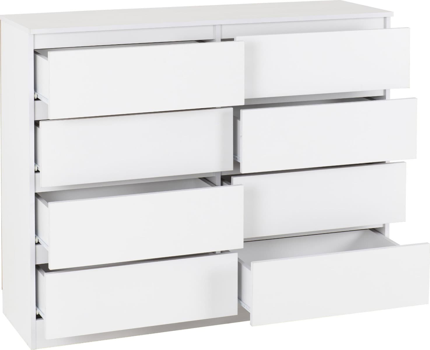 Malvern 8 Drawer Chest - White - Image 2