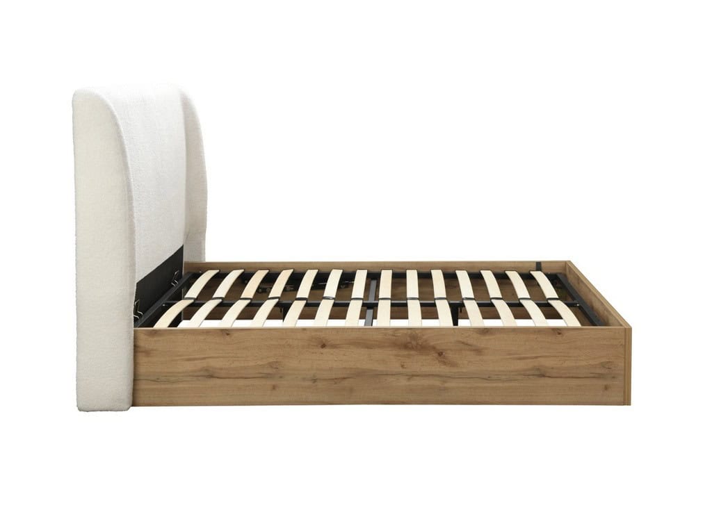 Halfden 4ft6 Ottoman Bedframe - White - Image 13
