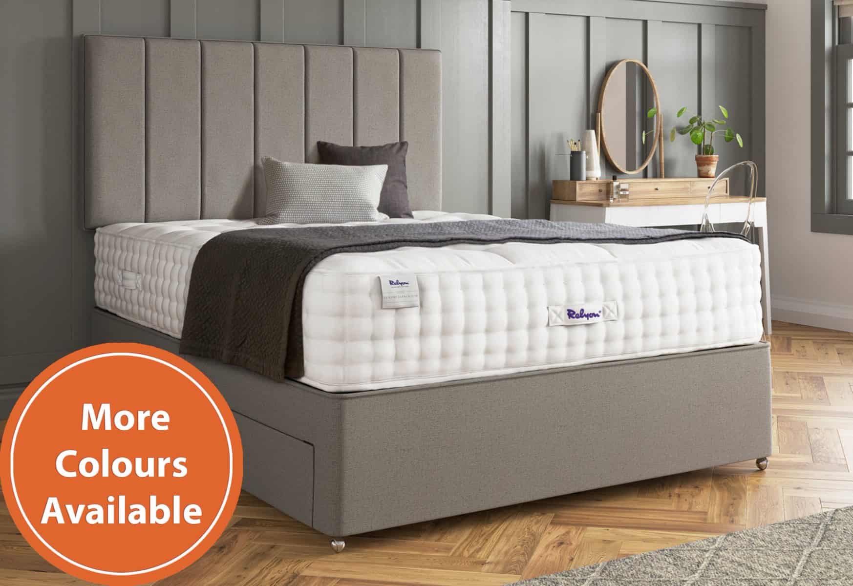 Relyon 4ft Luxury Alpaca Ottoman Divan Bed Set - Image 5