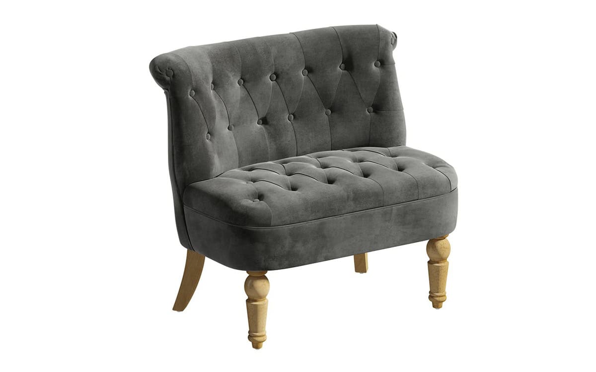 Grace Snuggle Chair - Grey Velvet | Buy Online | Beds.ie