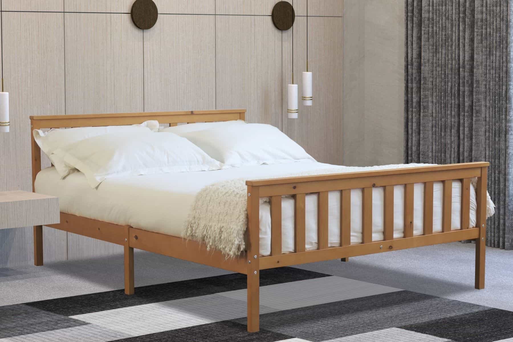 Flintshire 5ft Marnel Bedframe - Natural Oak | Buy Online | Beds.ie