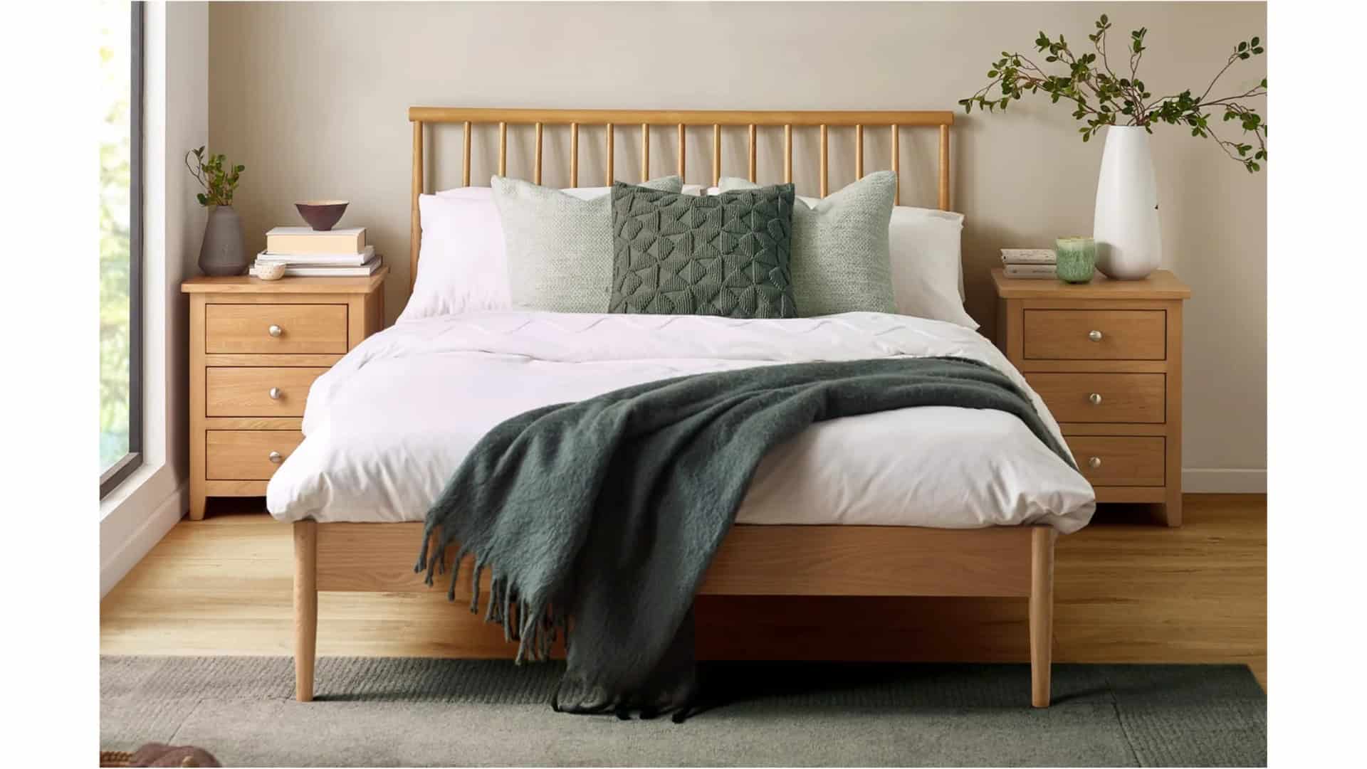 Bellarose 4ft6 Bedframe - Oak | Buy Online | Beds.ie