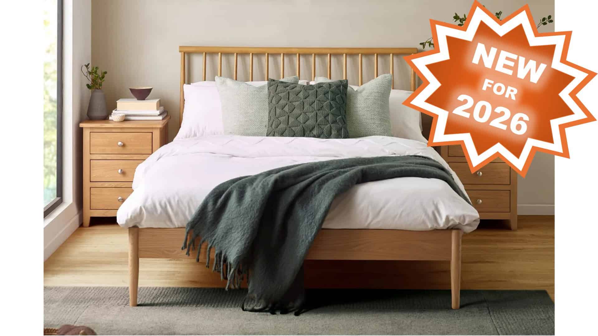 Bellarose 4ft6 Bedframe - Oak - Image 11