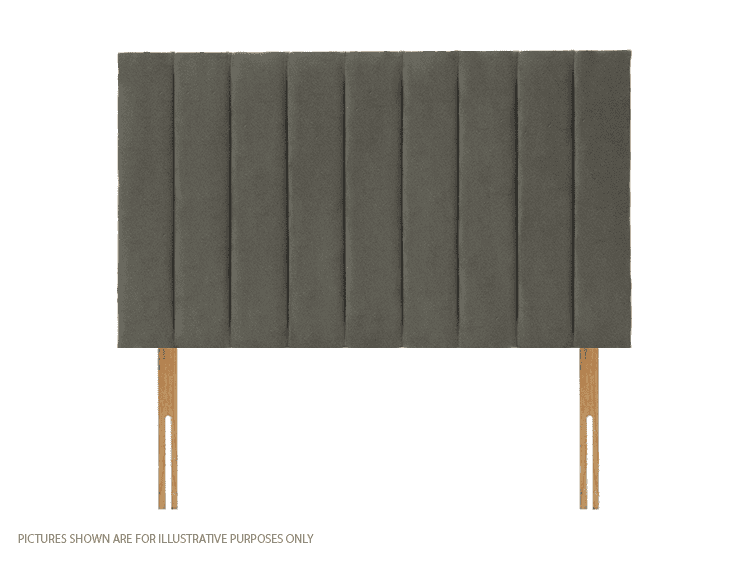 Apollo 2ft6 Dartford Headboard - Velvet Light Grey | Buy Online | Beds.ie