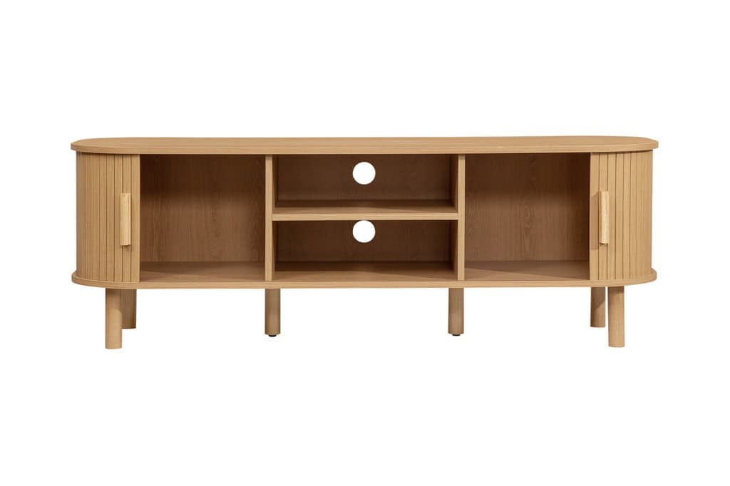Axel Fluted TV Unit - Oak - Image 4