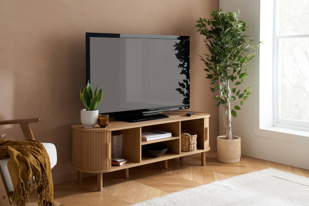 Axel Fluted TV Unit - Oak - Image 13