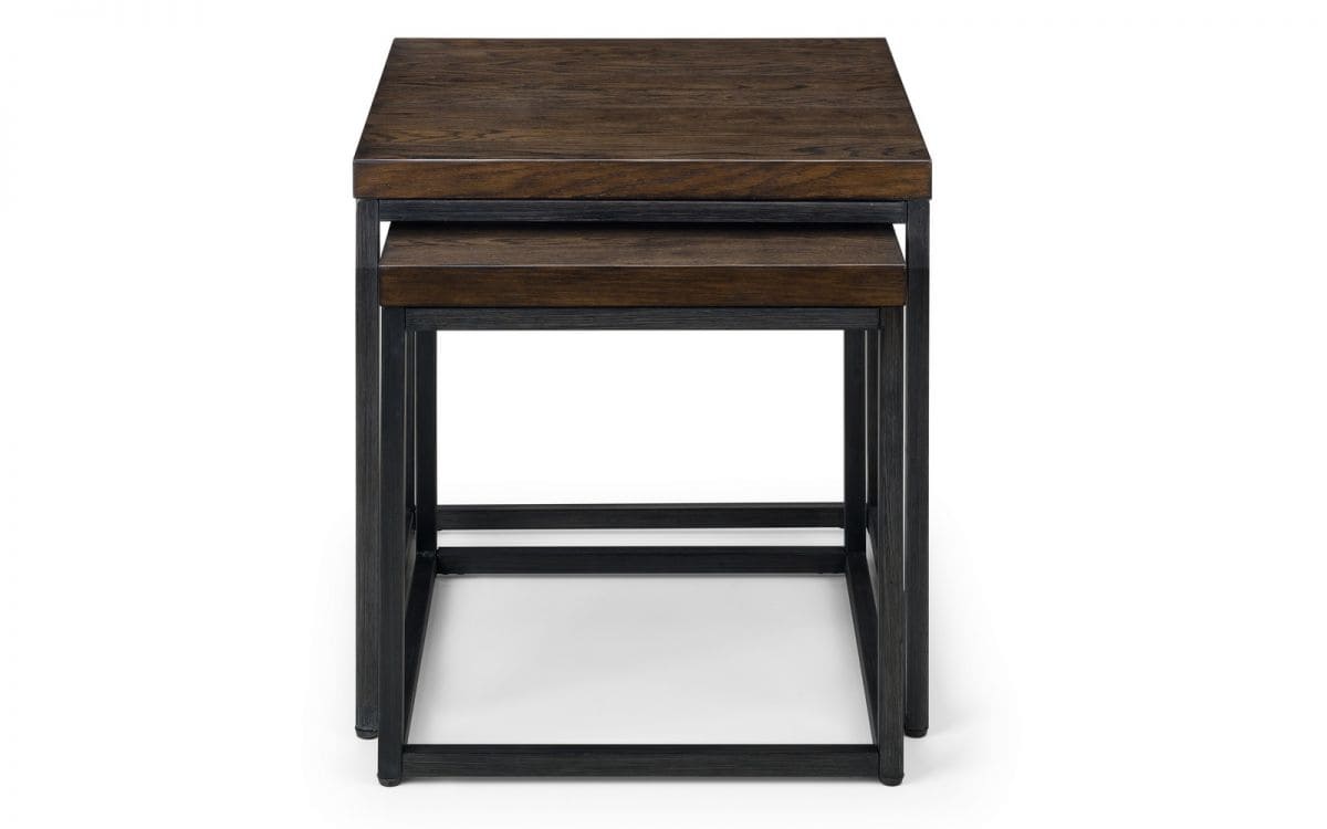 Lisbon Nest of 2 Lamp Tables - Dark Oak - Image 2