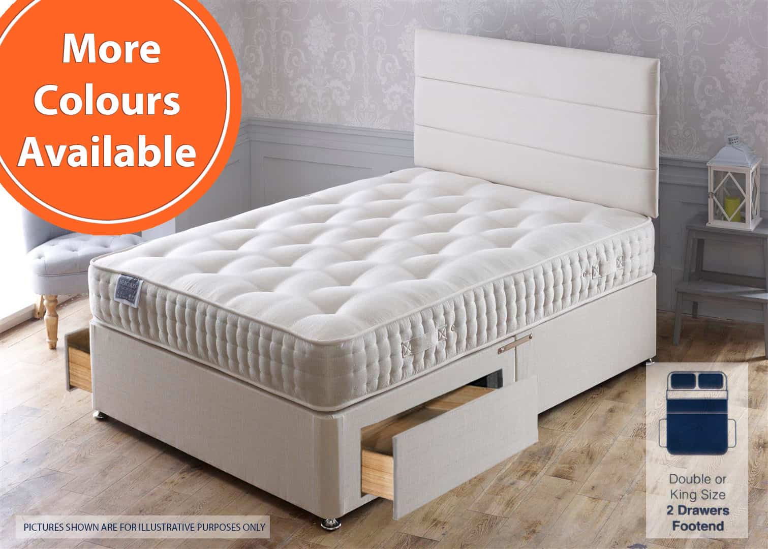 Apollo 6ft Hercules 2 Drawer Bed | Buy Online | Beds.ie