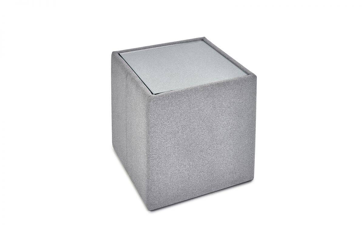 Roald Lamp Table - Grey Fabric - Image 3