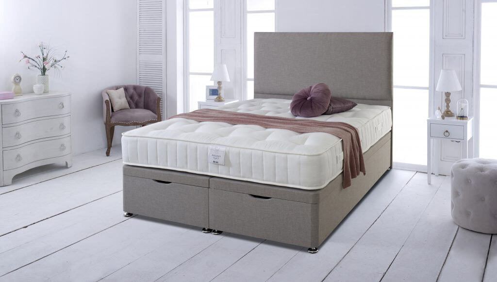 Shire 5ft Pocket Tufted 1000 2 Drawer Bed | Buy Online | Beds.ie