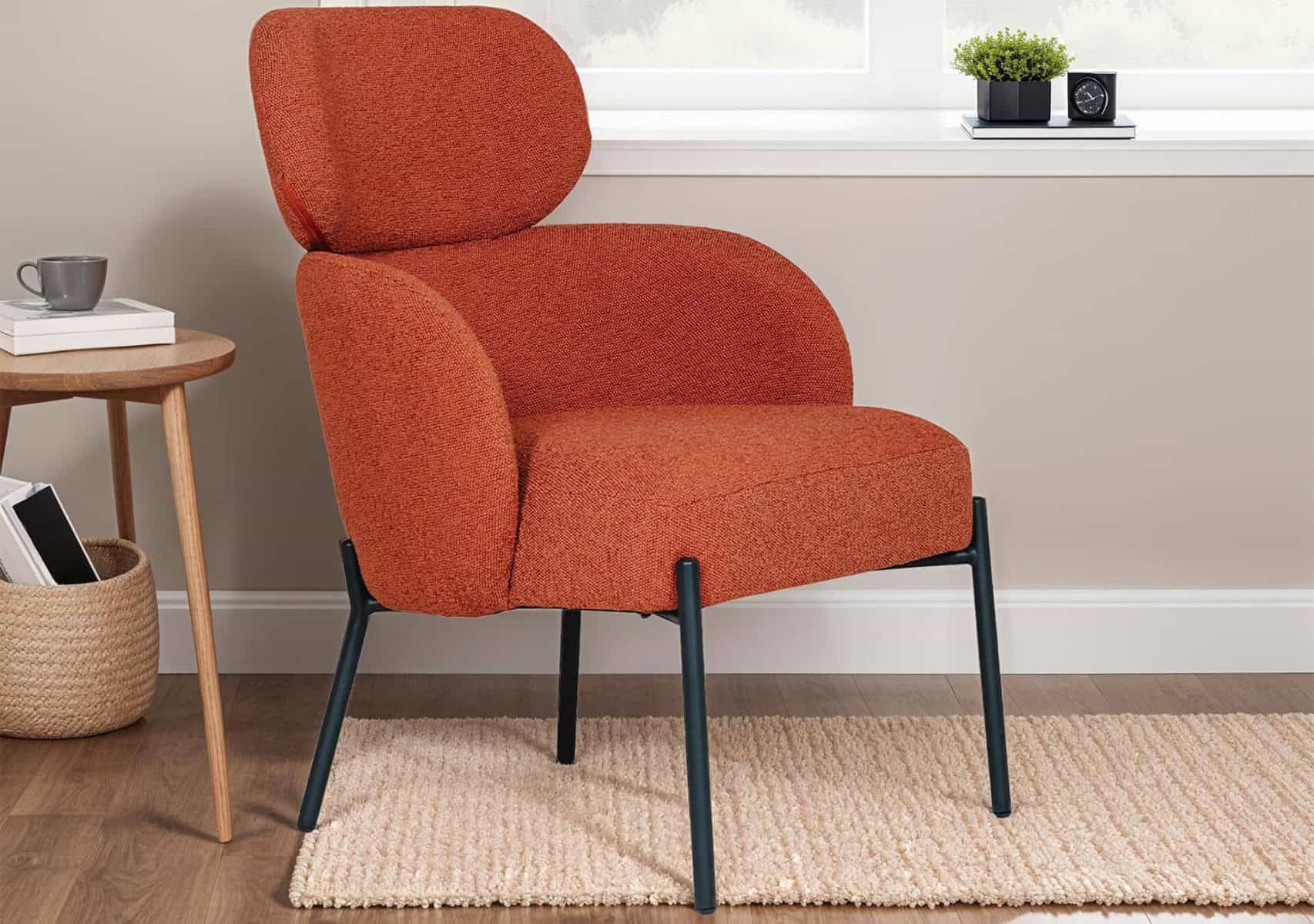 Solas Accent Chair - Rust - Image 10