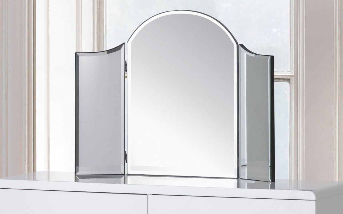 Jorden Curved Dressing Table Mirror | Buy Online | Beds.ie