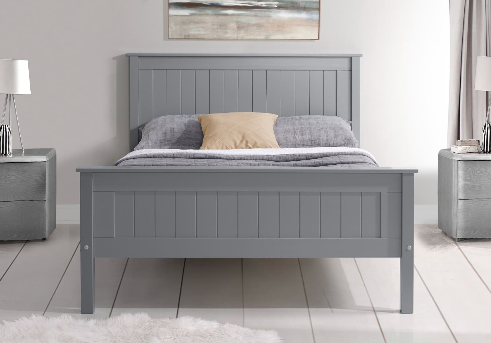 Limelight Taurus High End 4ft Bedframe - Grey - Image 2