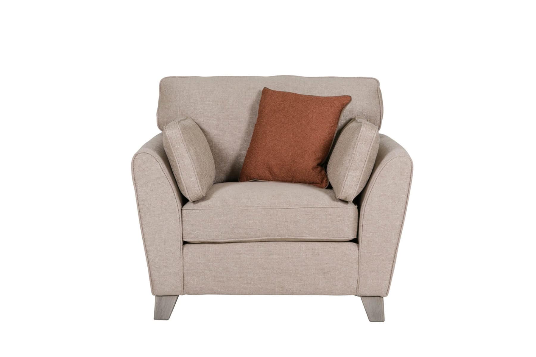 Cantrell 1 Seater Chair - Biscuit - Image 2