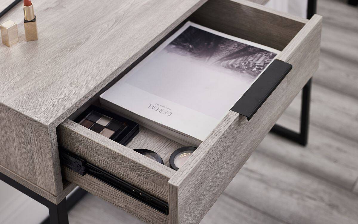 Batu Dressing Table/Desk - Grey Oak - Image 6